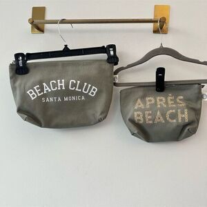 Quilted Koala Olive Makeup Bag Set - Beach Club & Après Beach